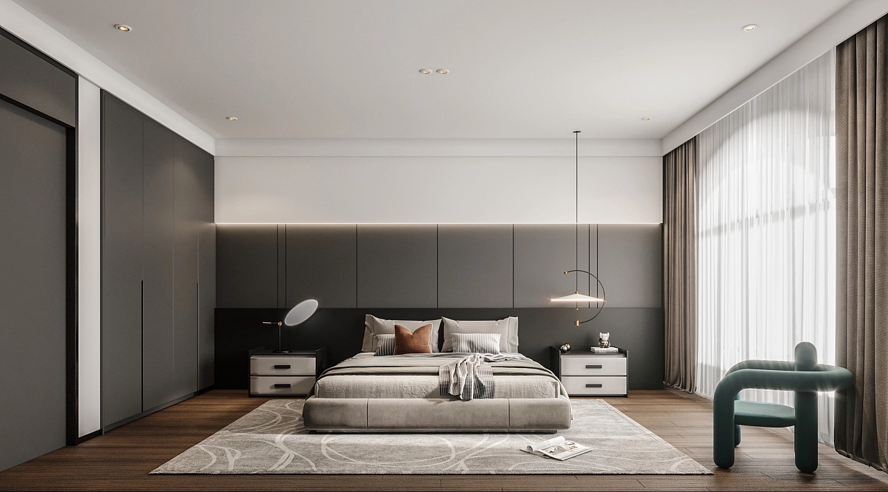 奶油系風(fēng)格次臥裝修效果